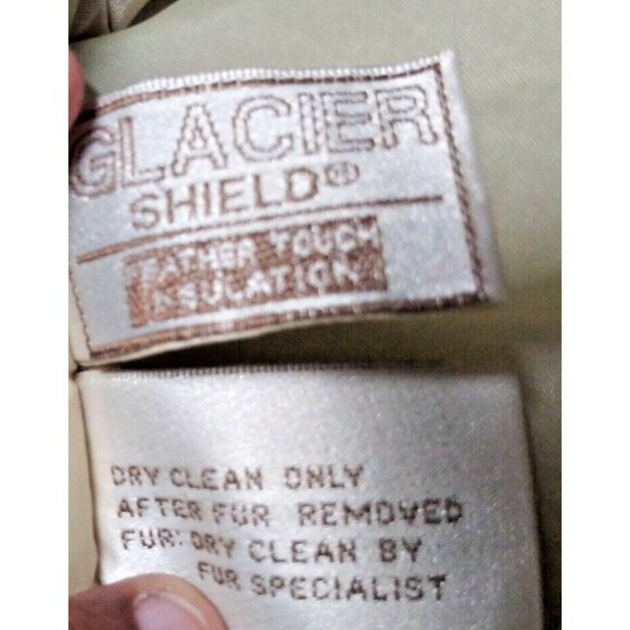 Glacier Field Jacket Hooded Express M/L/XL Puffy Insulated Parka jacket Ivory - Picture 6 of 9